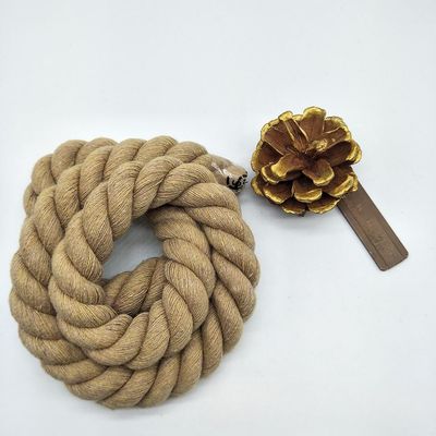 Rosa 20 mm Cordão de algodão torcido ISO14001 3 cordões de macrame