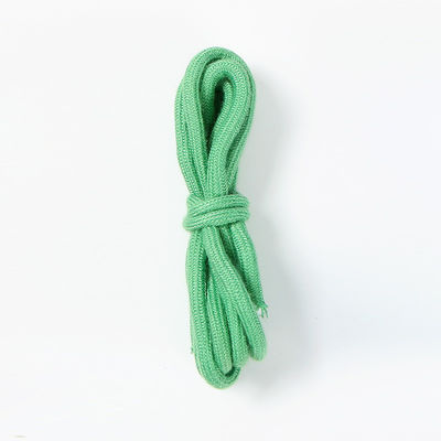 Corda de algodão trançada de 6 mm, azul-marrom, para cordas de tração de vestuário