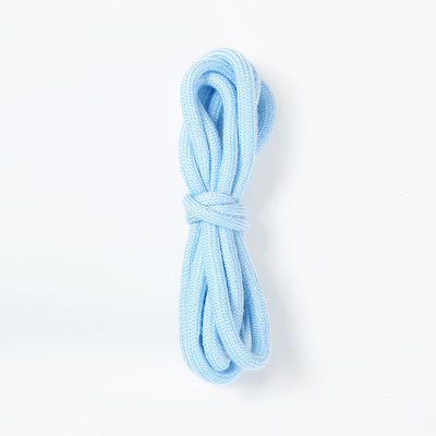 Corda de algodão trançada de 6 mm, azul-marrom, para cordas de tração de vestuário