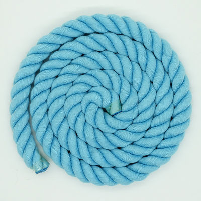 13mm Cordão de algodão de três fios de cor misturada de cor torcida Cordão de escalada de trela de cão