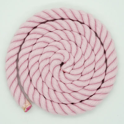 13mm Cordão de algodão de três fios de cor misturada de cor torcida Cordão de escalada de trela de cão