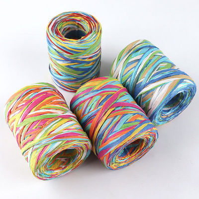 Corda de papel artesanal Diy Raffia 100m Corda de papel trançada de Natal