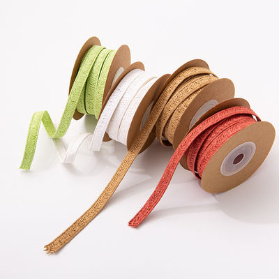 Corda de papel de 10 mm vermelha, marrom, de 5 m verde, de papel torcido