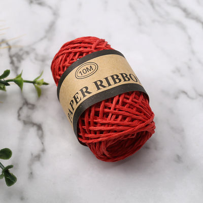 Corpo de papel de 2 mm colorido 10m Eco-friendly DIY Craft Paper Rope