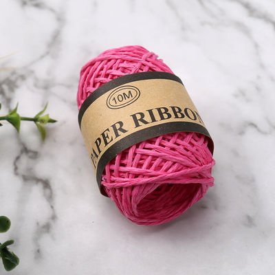 Corpo de papel de 2 mm colorido 10m Eco-friendly DIY Craft Paper Rope