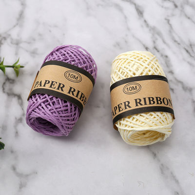 Corpo de papel de 2 mm colorido 10m Eco-friendly DIY Craft Paper Rope