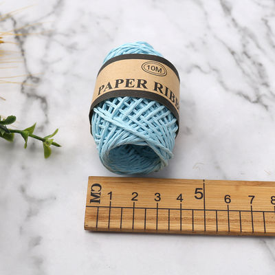 Corpo de papel de 2 mm colorido 10m Eco-friendly DIY Craft Paper Rope