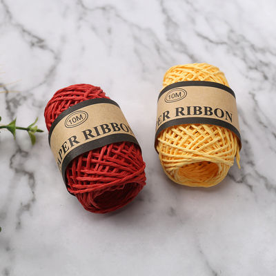 Corpo de papel de 2 mm colorido 10m Eco-friendly DIY Craft Paper Rope