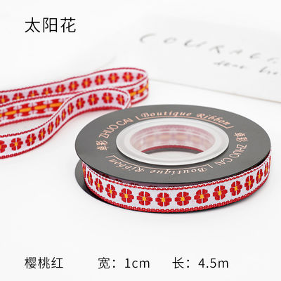 OEM ODM Floral Jacquard Trim 10mm-25mm Floral Jacquard Faixa