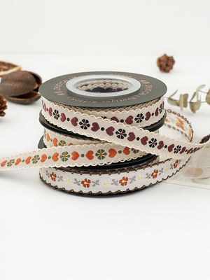 OEM ODM Floral Jacquard Trim 10mm-25mm Floral Jacquard Faixa