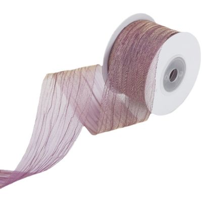 Poliéster 38 mm fita de órgão Eco Friendly Pink pálido fita de órgão