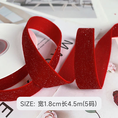 Lâmina de Veludo Brilhante 6mm-38mm Lâmina de Veludo Vermelho Profundo Suave