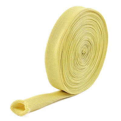 Tecido de malha de malha de Kevlar de largura 20 mm amarelo