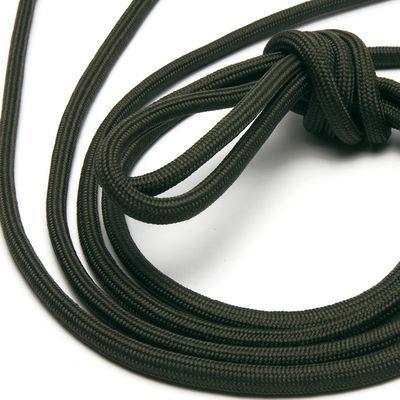 Corda de iate de nylon cinza rosa com trança dupla de 5 mm de poliéster