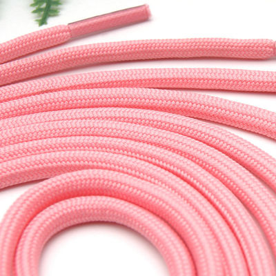 Corda de iate de nylon cinza rosa com trança dupla de 5 mm de poliéster