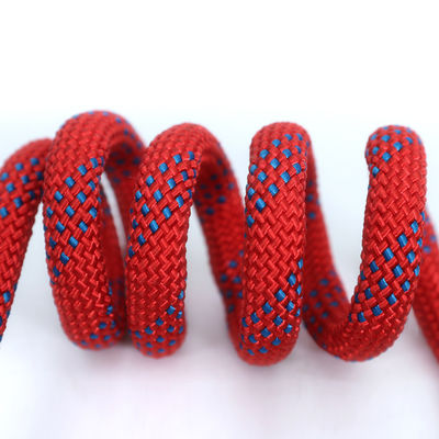 6mm-20mm Cordão de corda de escalada vermelho Cordão de corda estática de resgate de descida rápida