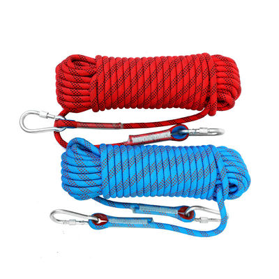 6mm-20mm Cordão de corda de escalada vermelho Cordão de corda estática de resgate de descida rápida