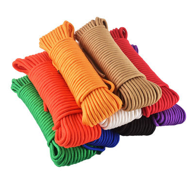 Cordão elástico de tenda de nylon laranja 2mm-10mm Cordão de cordas de tenda ajustável