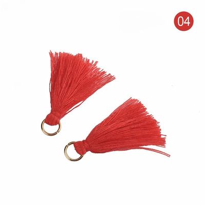 Tassel de algodão colorido 3cm Decoração de vestuário Tassels de fio de algodão