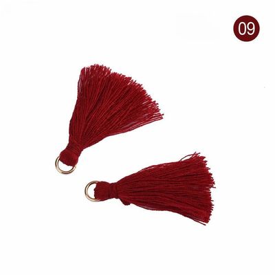 Tassel de algodão colorido 3cm Decoração de vestuário Tassels de fio de algodão