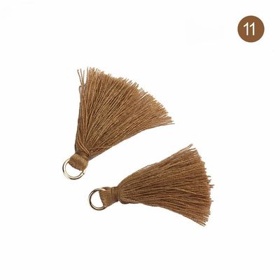Tassel de algodão colorido 3cm Decoração de vestuário Tassels de fio de algodão