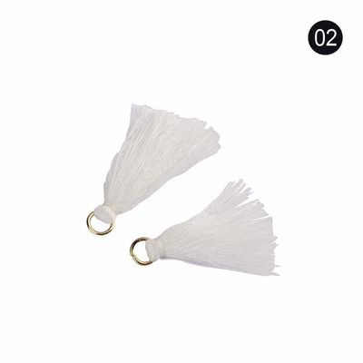 Tassel de algodão colorido 3cm Decoração de vestuário Tassels de fio de algodão