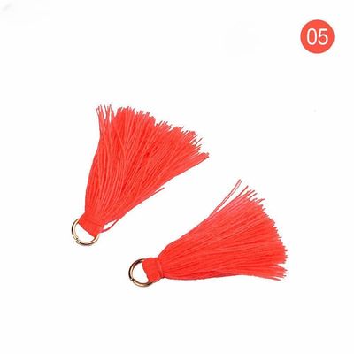 Tassel de algodão colorido 3cm Decoração de vestuário Tassels de fio de algodão