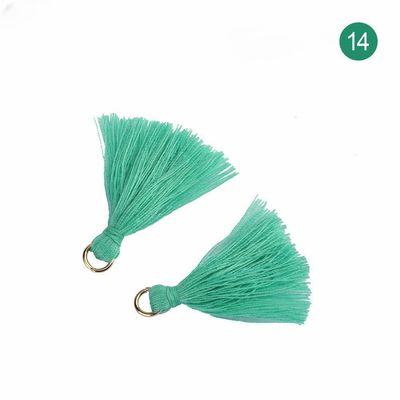 Tassel de algodão colorido 3cm Decoração de vestuário Tassels de fio de algodão