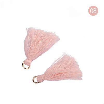 Tassel de algodão colorido 3cm Decoração de vestuário Tassels de fio de algodão