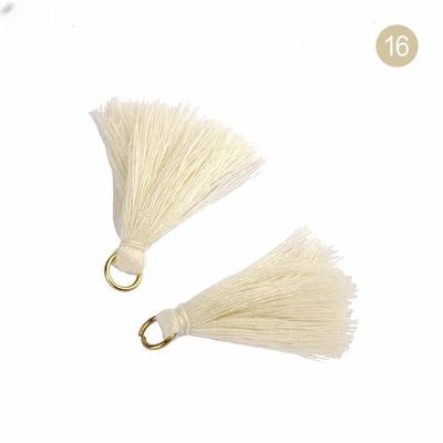 Tassel de algodão colorido 3cm Decoração de vestuário Tassels de fio de algodão