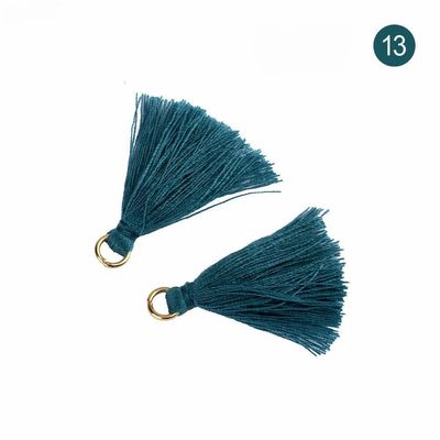 Tassel de algodão colorido 3cm Decoração de vestuário Tassels de fio de algodão