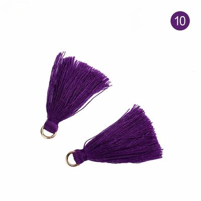 Tassel de algodão colorido 3cm Decoração de vestuário Tassels de fio de algodão