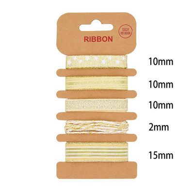 ODM fita de poliéster 2mm 10mm 15mm fita de embrulho de presente de Natal