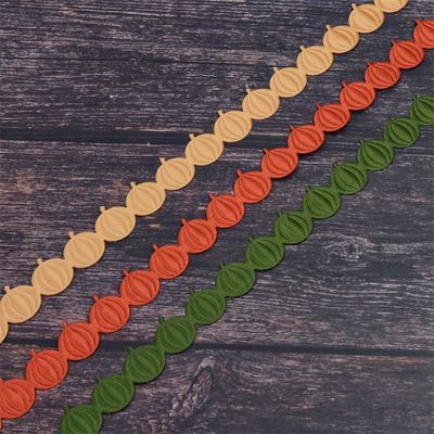 18mm * 15y Ultrassônica de abóbora fita com fio para decoração de Halloween