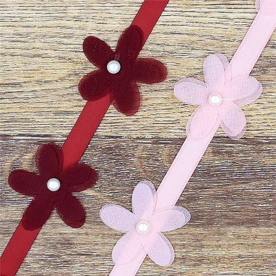 40mm*2m Fita de poliéster floral trim OEM ODM Fita de renda floral