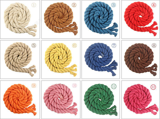 DIY Corda de algodão colorido Macrame 20mm Corda de algodão colorido para artesanato