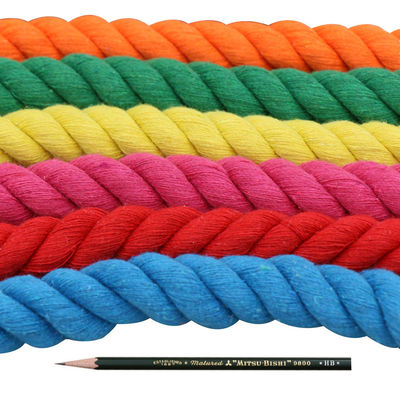 DIY Corda de algodão colorido Macrame 20mm Corda de algodão colorido para artesanato