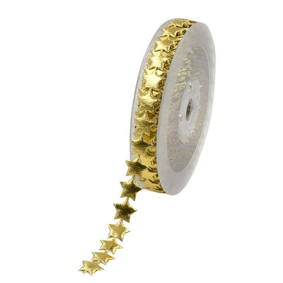15mm * 15m Ultrassônica Estrela Filamentada Faixa Padrão Plain Jacquard Faixa