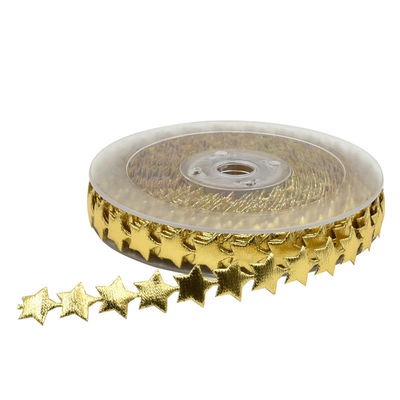 15mm * 15m Ultrassônica Estrela Filamentada Faixa Padrão Plain Jacquard Faixa