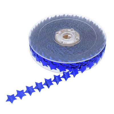 15mm * 15m Ultrassônica Estrela Filamentada Faixa Padrão Plain Jacquard Faixa