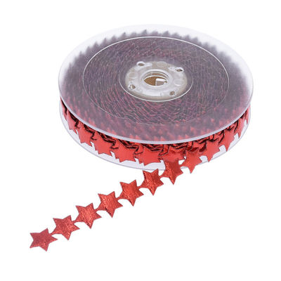 15mm * 15m Ultrassônica Estrela Filamentada Faixa Padrão Plain Jacquard Faixa