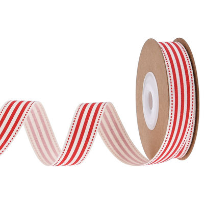 15mm*3y fita de presente de Natal fita de algodão branco impressa para presentes