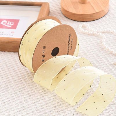 4cm*18m Shinny Diamond Polyester Organza Ribbon High Quality Gift Ribbon (Ribanda de presente de alta qualidade)