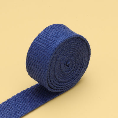 20mm-50mm Poliéster espessado algodão Webbing Bolsa de escola Mochila Bolsa de mão Canvas Strap Solid Color Plain Weave Strap