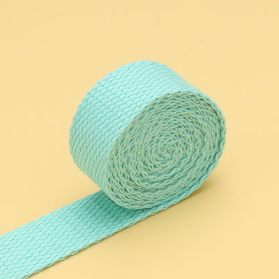 20mm-50mm Poliéster espessado algodão Webbing Bolsa de escola Mochila Bolsa de mão Canvas Strap Solid Color Plain Weave Strap