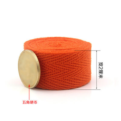 20 mm*50y fita de algodão tecido de espinha de arenque para acessórios de vestuário