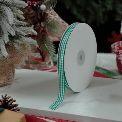 1cm*45m fita impressa de Natal para embalagens de presentes e acessórios de vestuário