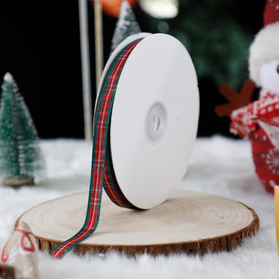 1cm*45m fita impressa de Natal para embalagens de presentes e acessórios de vestuário