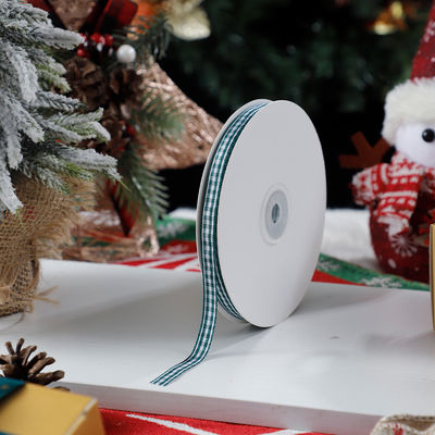 1cm*45m fita impressa de Natal para embalagens de presentes e acessórios de vestuário