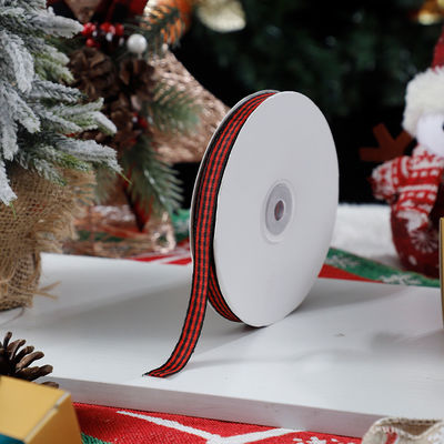 1cm*45m fita impressa de Natal para embalagens de presentes e acessórios de vestuário